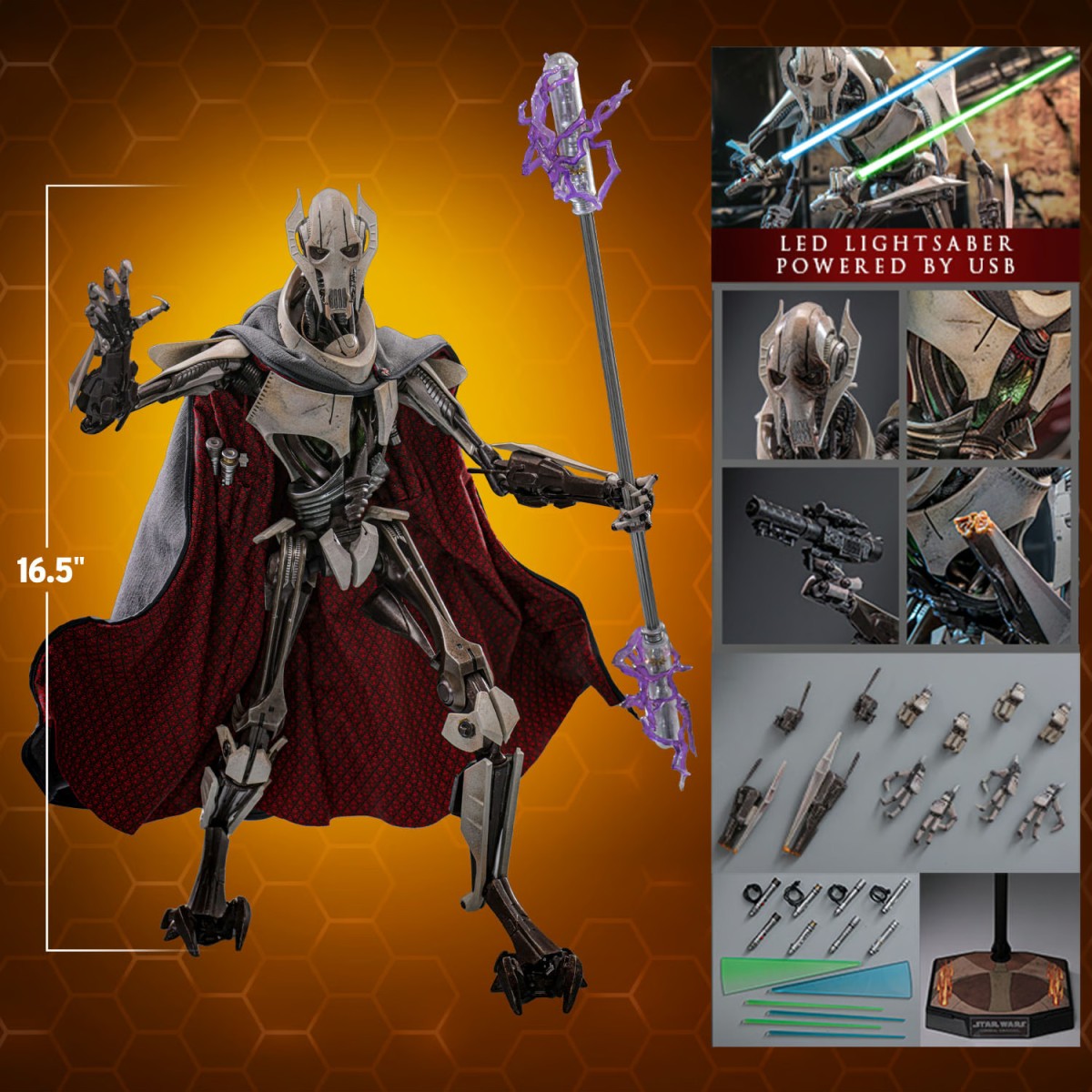 Hot Toys Star Wars - General Grievous Collector Edition die cast 1/6