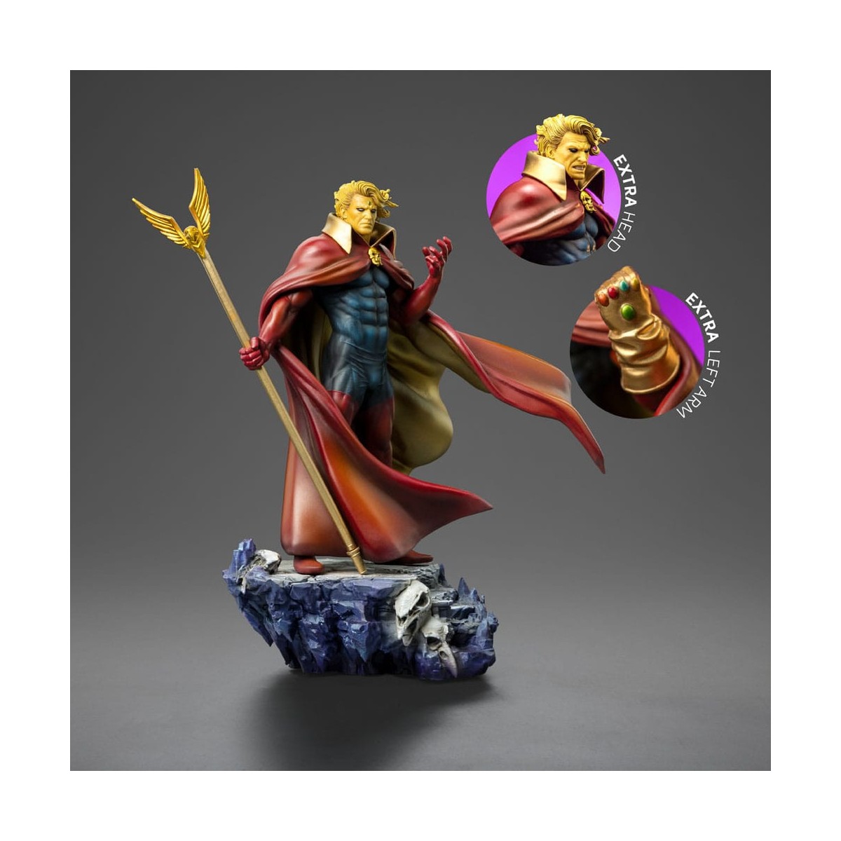 Iron Studios Marvel - Adam Warlock 1/10 BDS Art Scale - Infinity Gauntlet Diorama
