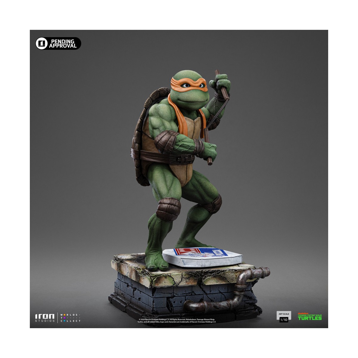 Iron Studios - TMNT Movie - MICHELANGELO BDS Art Scale 1/10 - Teenage Mutant Ninja Turtles