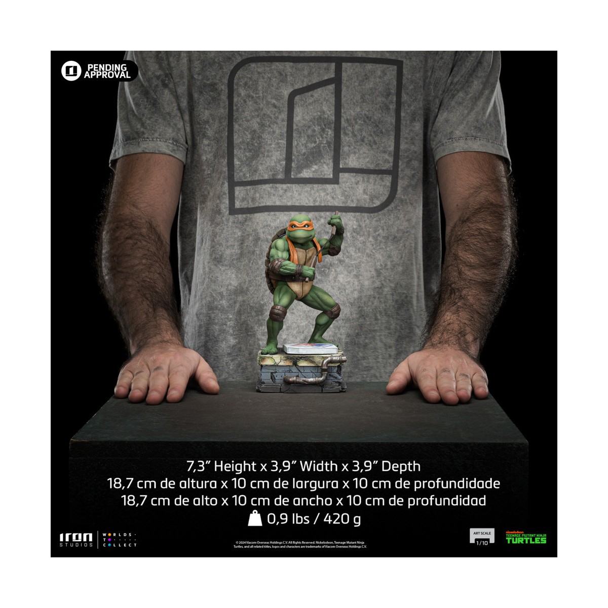 Iron Studios - TMNT Movie - MICHELANGELO BDS Art Scale 1/10 - Teenage Mutant Ninja Turtles