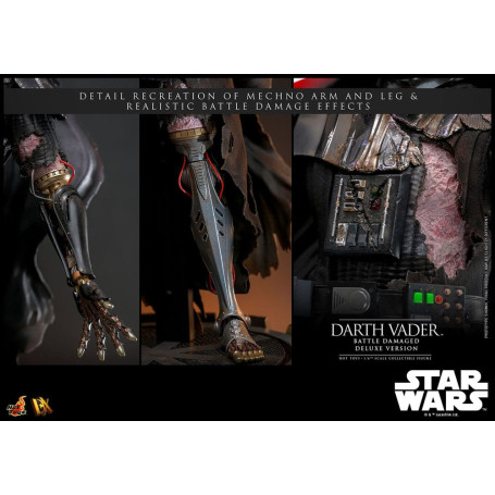 Hot toys Star Wars: Darth Vader Battle Damaged Deluxe Version MMS 1/6