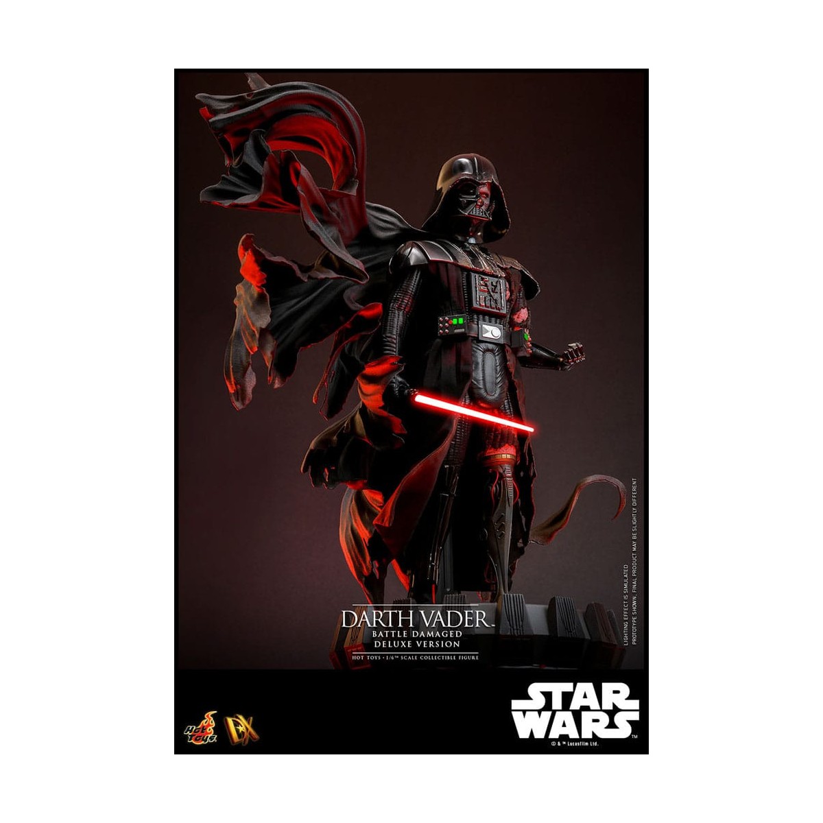 Hot toys Star Wars: Darth Vader Battle Damaged Deluxe Version MMS 1/6