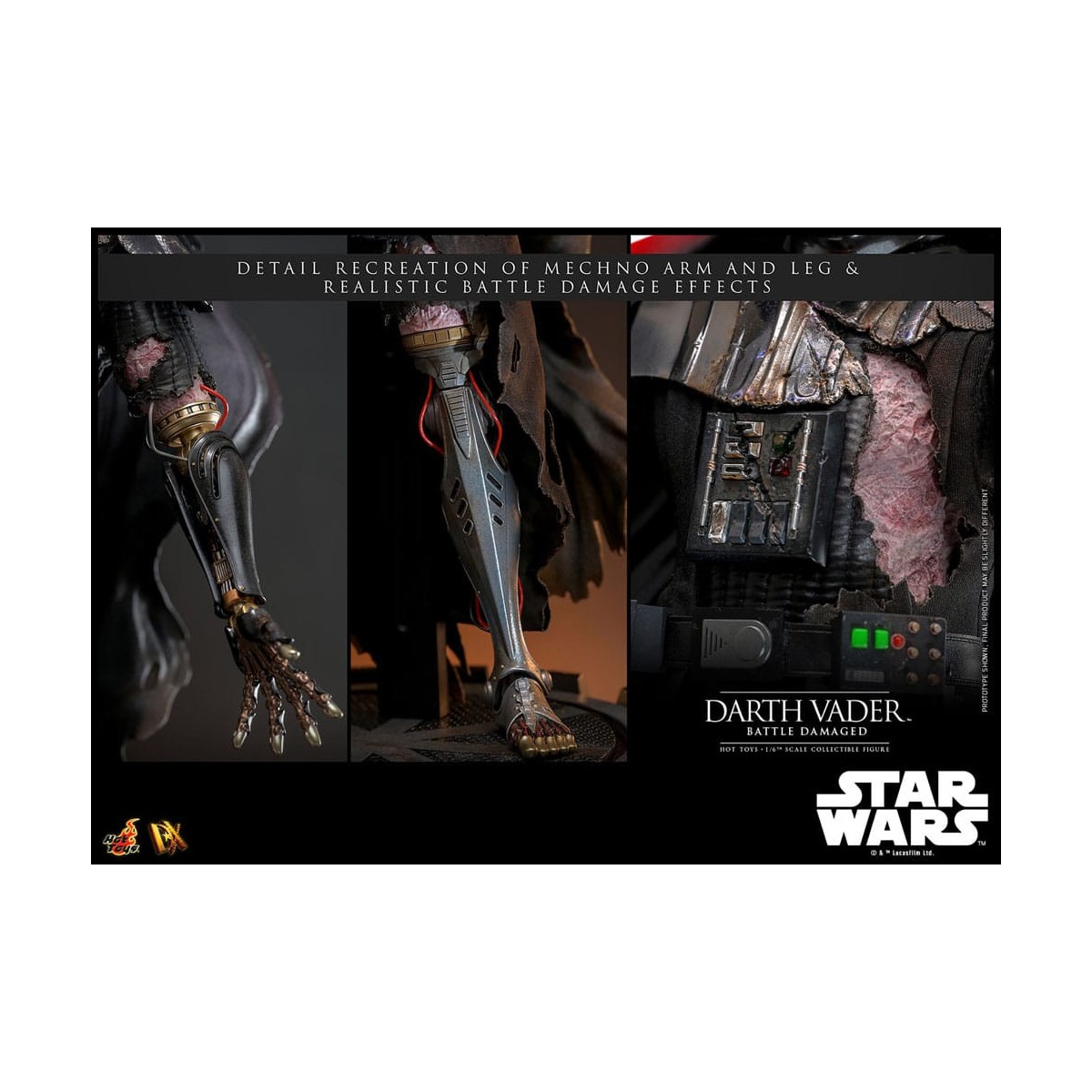Hot toys Star Wars: Darth Vader Battle Damaged MMS 1/6