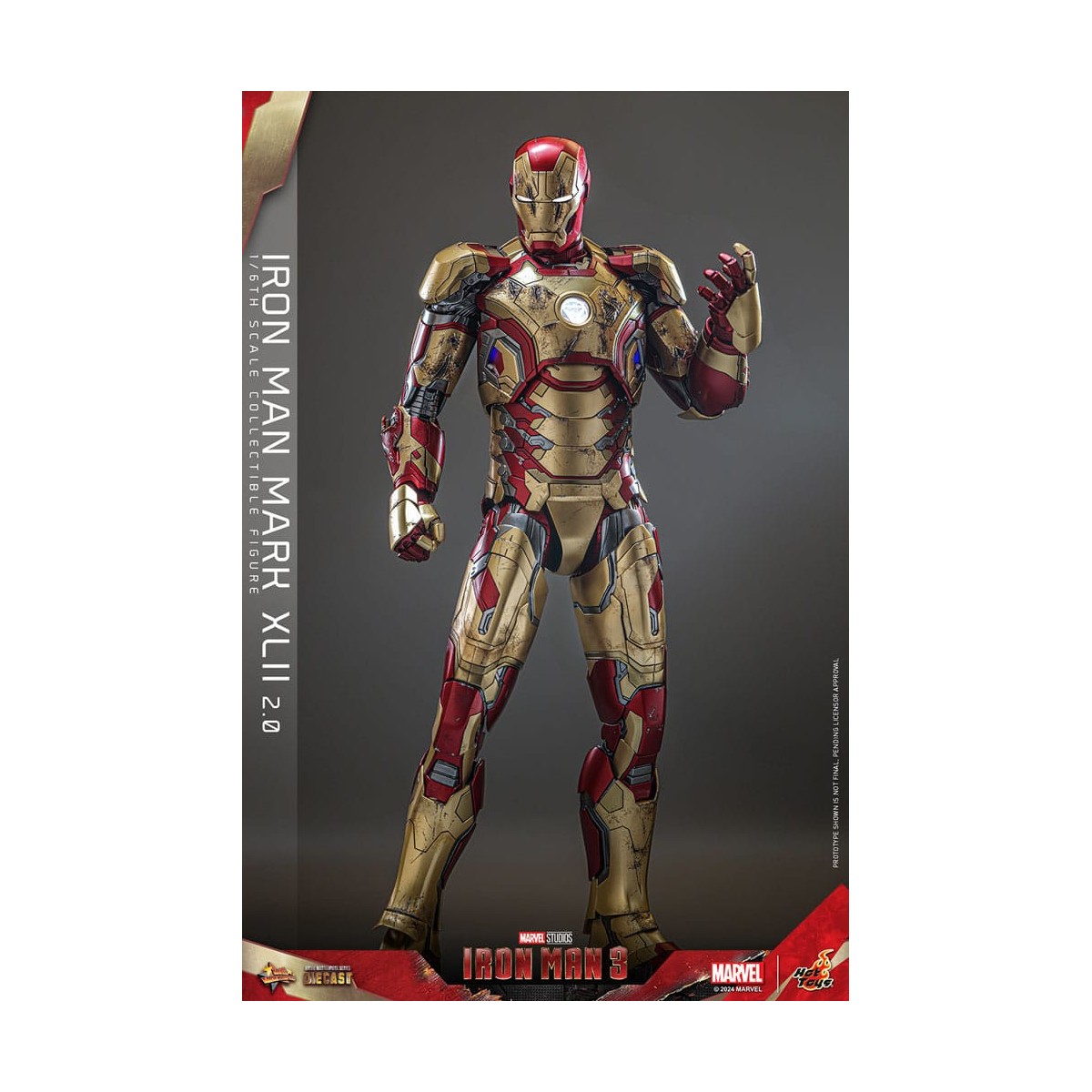 Hot Toys - Iron Man 3 - Mark XLII 2.0 die cast MMS 1/6 - Mark 42