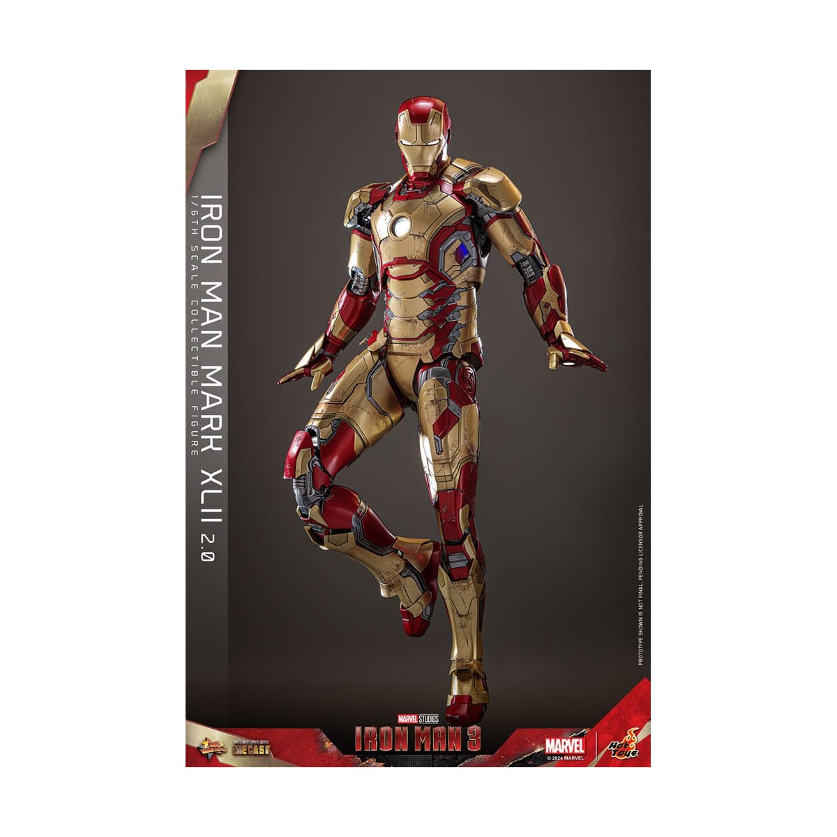 Hot Toys - Iron Man 3 - Mark XLII 2.0 die cast MMS 1/6 - Mark 42