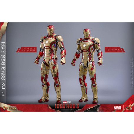 Hot Toys - Iron Man 3 - Mark XLII 2.0 die cast MMS 1/6 - Mark 42