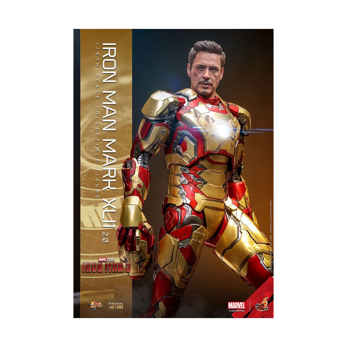 Hot Toys - Iron Man 3 - Mark XLII 2.0 die cast MMS 1/6 - Mark 42