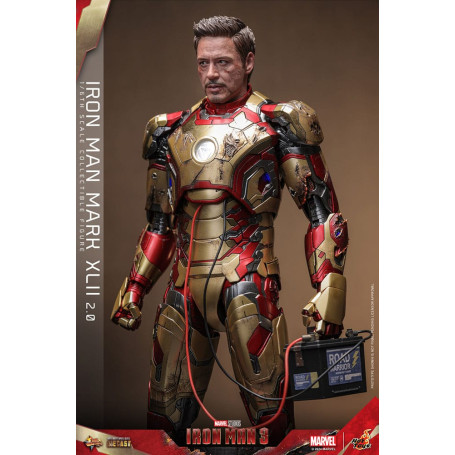 Hot Toys - Iron Man 3 - Mark XLII 2.0 die cast MMS 1/6 - Mark 42