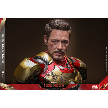 Hot Toys - Iron Man 3 - Mark XLII 2.0 die cast MMS 1/6 - Mark 42