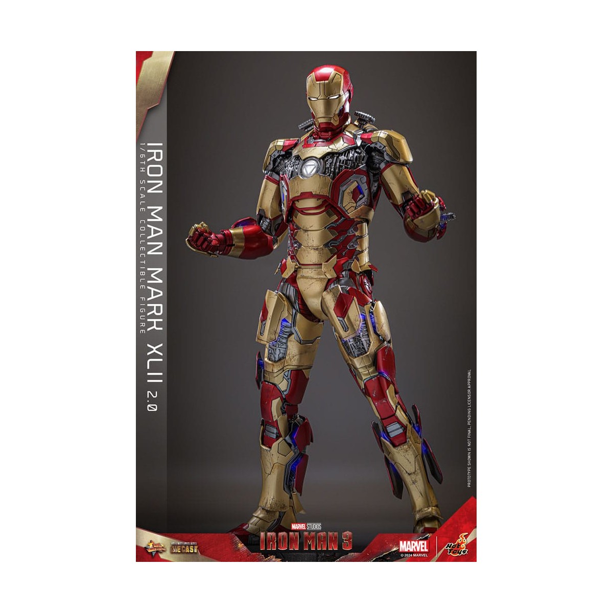 Hot Toys - Iron Man 3 - Mark XLII 2.0 die cast MMS 1/6 - Mark 42