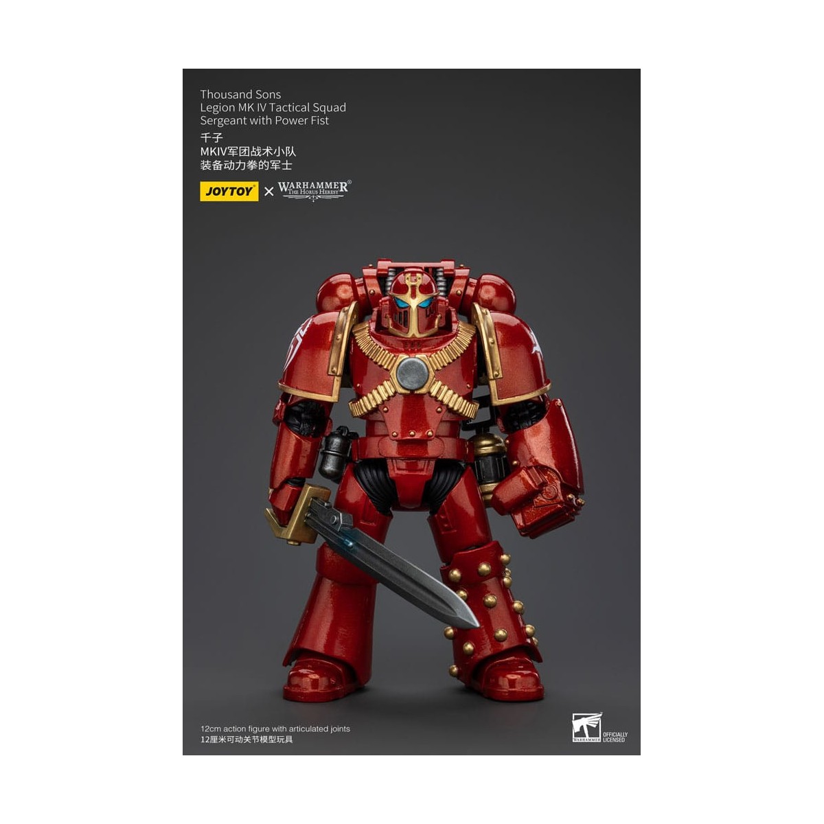 JoyToy Space Marines - Thousand sons - Legion MK IV Tactical Squad Sergeant with Power Fist