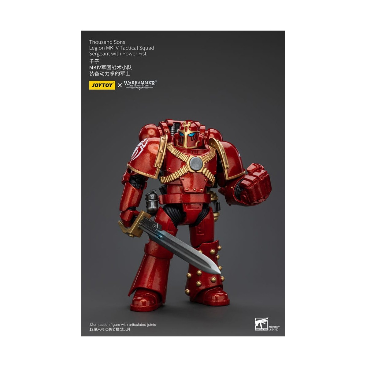 JoyToy Space Marines - Thousand sons - Legion MK IV Tactical Squad Sergeant with Power Fist