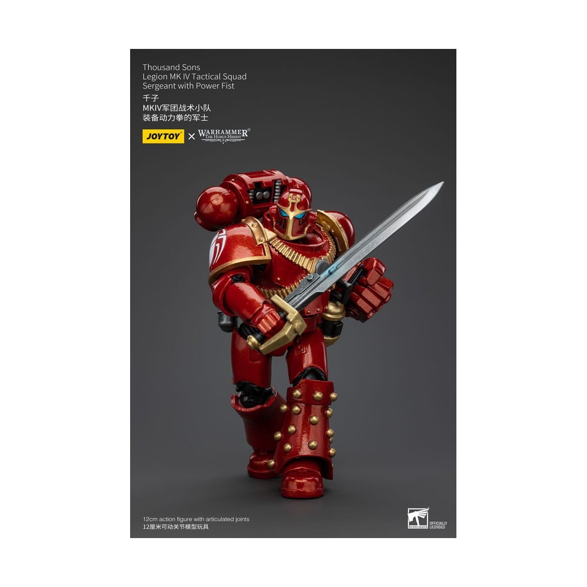 JoyToy Space Marines - Thousand sons - Legion MK IV Tactical Squad Sergeant with Power Fist