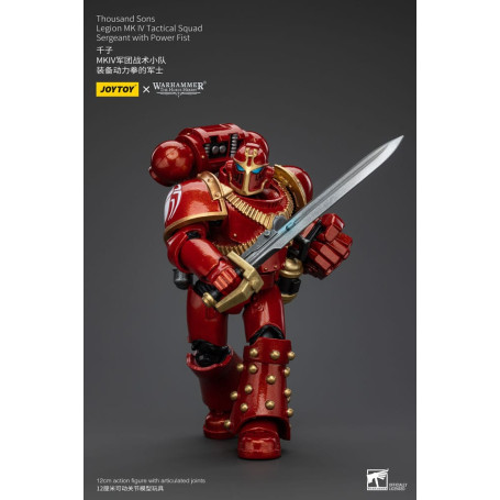 JoyToy Space Marines - Thousand sons - Legion MK IV Tactical Squad Sergeant with Power Fist