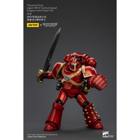 JoyToy Space Marines - Thousand sons - Legion MK IV Tactical Squad Sergeant with Power Fist