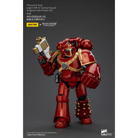 JoyToy Space Marines - Thousand sons - Legion MK IV Tactical Squad Sergeant with Power Fist