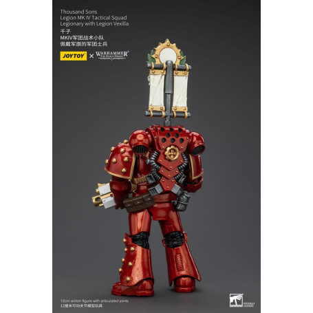 JoyToy Space Marines - Thousand sons - Legion MK IV Tactical Squad Legionary with Legion Vexilla