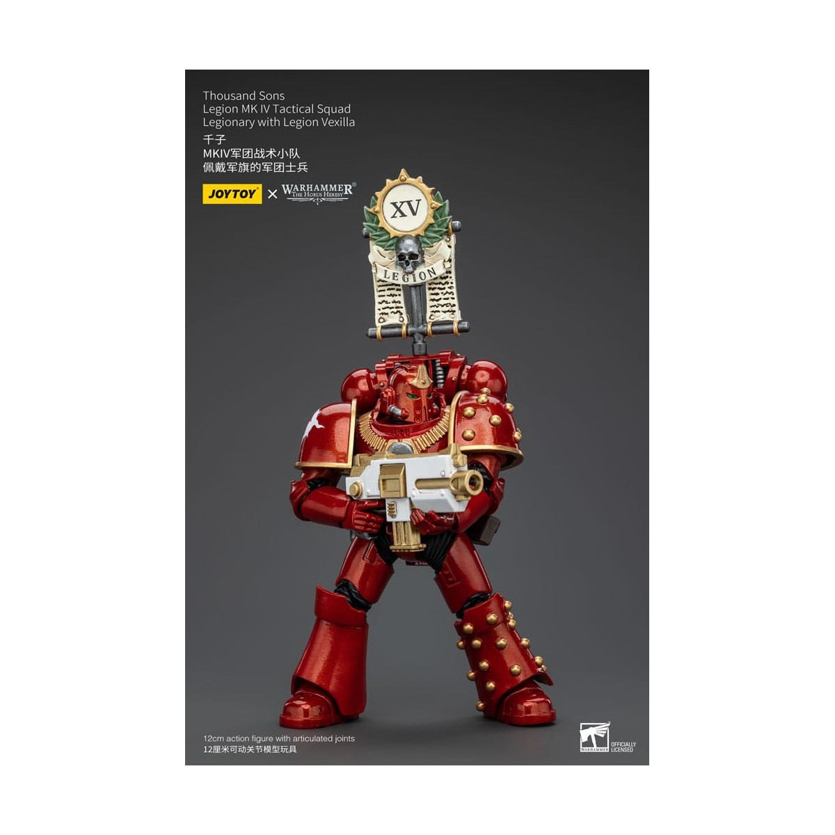 JoyToy Space Marines - Thousand sons - Legion MK IV Tactical Squad Legionary with Legion Vexilla