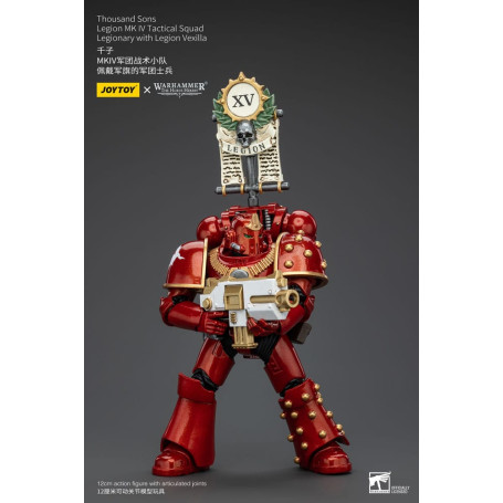 JoyToy Space Marines - Thousand sons - Legion MK IV Tactical Squad Legionary with Legion Vexilla