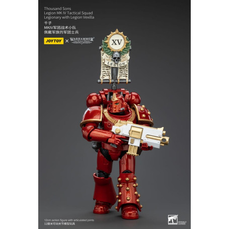 JoyToy Space Marines - Thousand sons - Legion MK IV Tactical Squad Legionary with Legion Vexilla