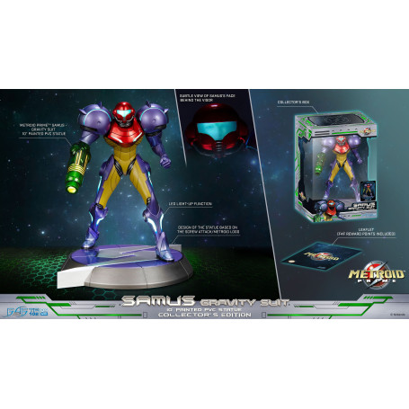 First 4 Figures - Metroid - SAMUS GRAVITY SUIT Collector's Edition PVC Statue