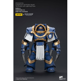 JoyToy - Space Marines - Ultramarines - Cataphractii Terminator Squad - Terminator with Lightning Claws 1/18