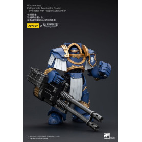 JoyToy - Space Marines - Ultramarines - Cataphractii Terminator Squad - Terminator with Reaper Autocannon 1/18
