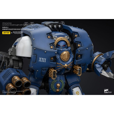 JoyToy - Space Marines - Ultramarines - Leviathan Dreadnought with Cyclonic Melta Lance And Siege Claws 1/18