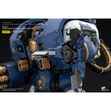 JoyToy - Space Marines - Ultramarines - Leviathan Dreadnought with Cyclonic Melta Lance And Siege Claws 1/18