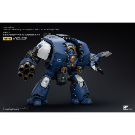 JoyToy - Space Marines - Ultramarines - Leviathan Dreadnought with Cyclonic Melta Lance And Siege Claws 1/18