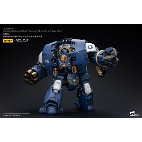 JoyToy - Space Marines - Ultramarines - Leviathan Dreadnought with Cyclonic Melta Lance And Siege Claws 1/18