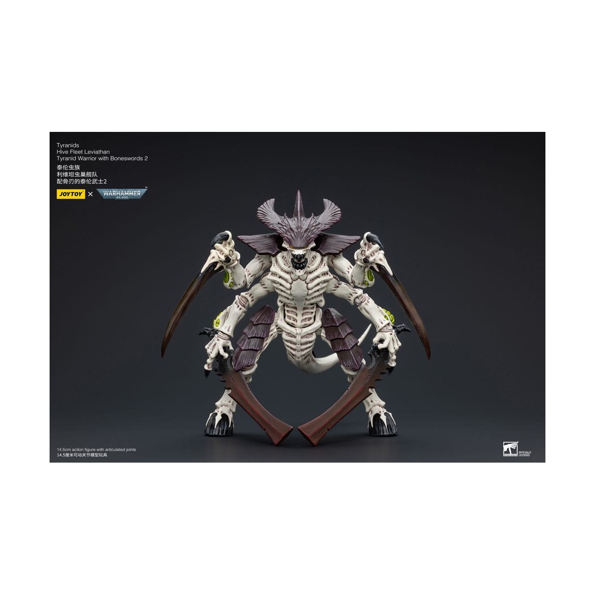 JoyToy Tyranids - Hive Fleet Leviathan Warrior with Boneswords 2 1/18 - Warhammer 40K