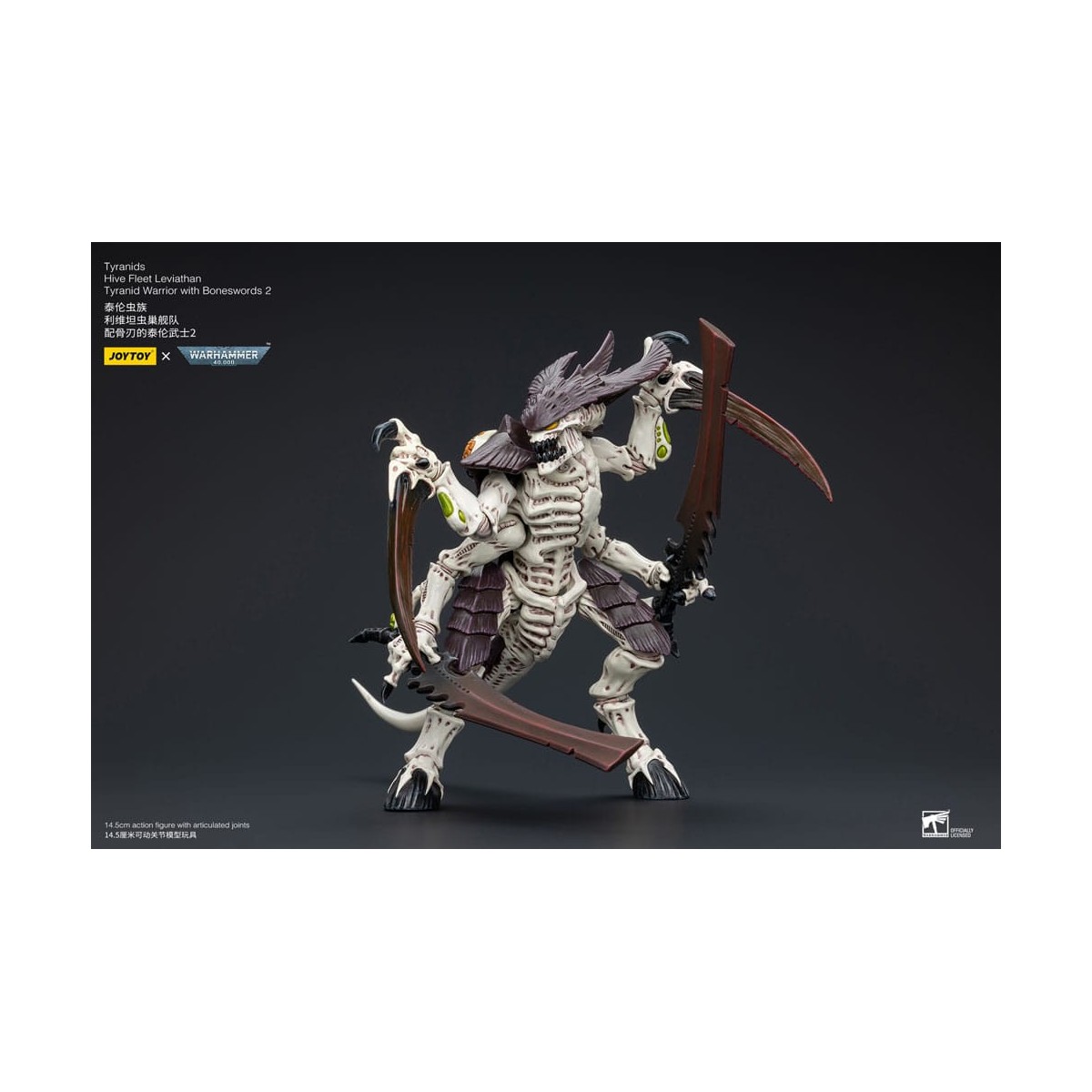 JoyToy Tyranids - Hive Fleet Leviathan Warrior with Boneswords 2 1/18 - Warhammer 40K