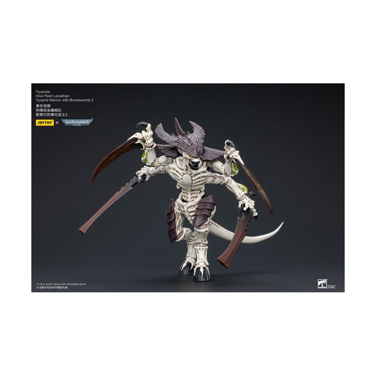 JoyToy Tyranids - Hive Fleet Leviathan Warrior with Boneswords 2 1/18 - Warhammer 40K