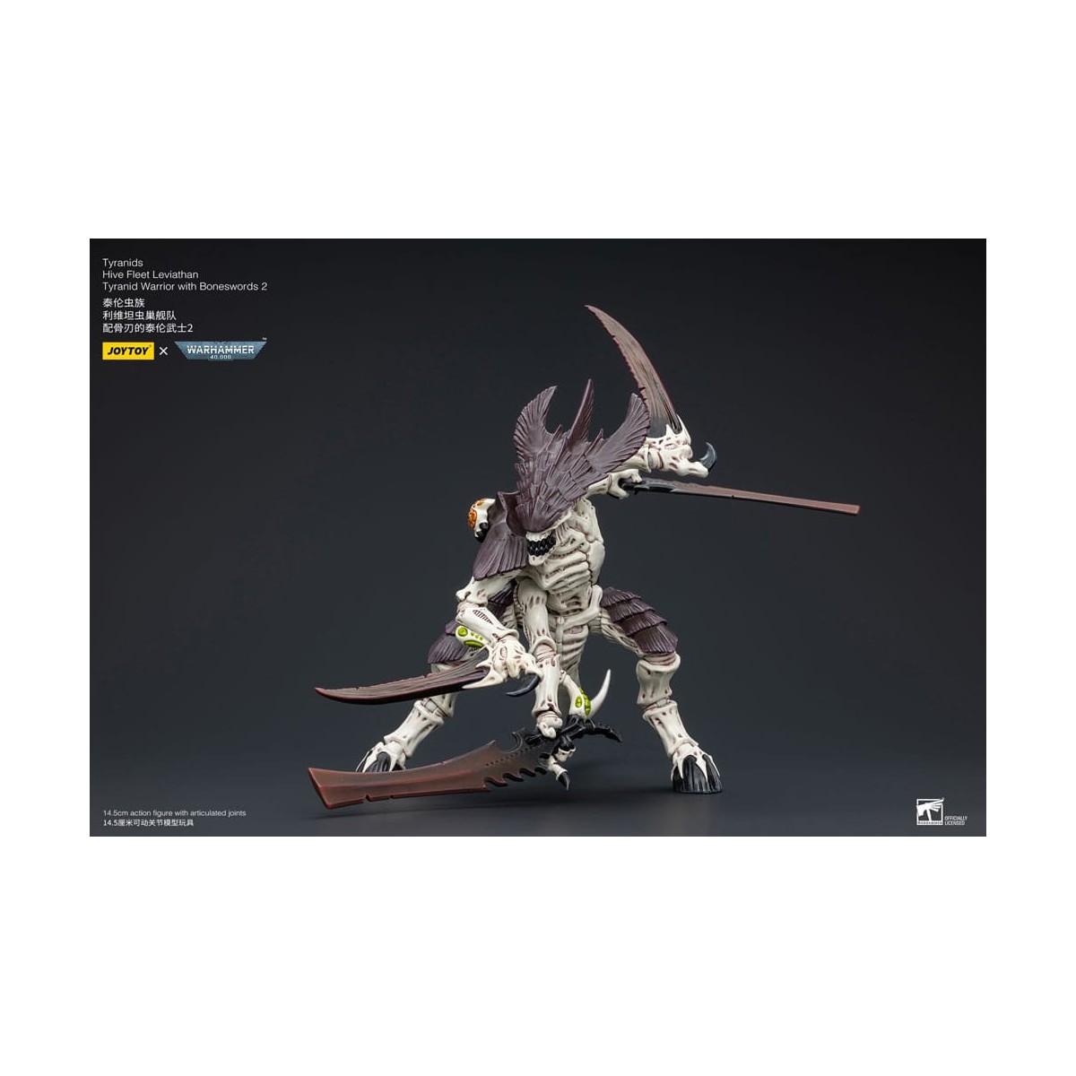 JoyToy Tyranids - Hive Fleet Leviathan Warrior with Boneswords 2 1/18 - Warhammer 40K
