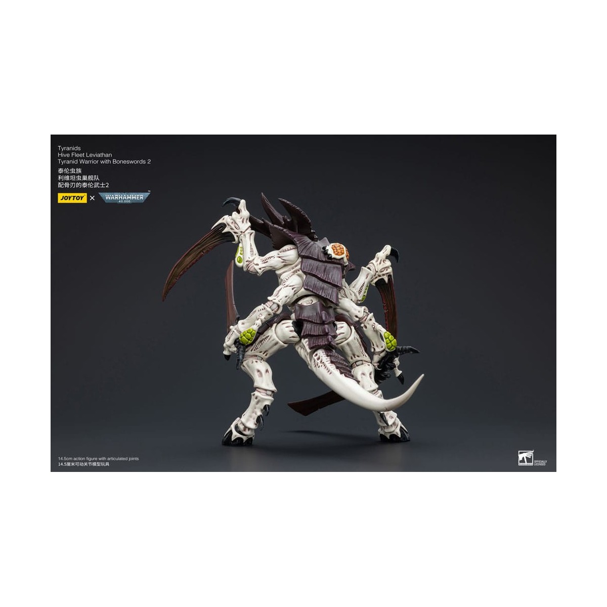 JoyToy Tyranids - Hive Fleet Leviathan Warrior with Boneswords 2 1/18 - Warhammer 40K