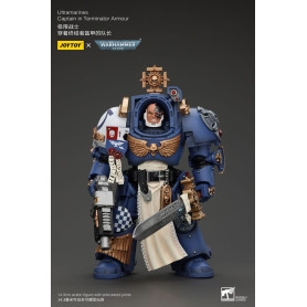 JoyToy - Space Marines - Ultramarines - Ultramarines Captain In Terminator Armour 1/18