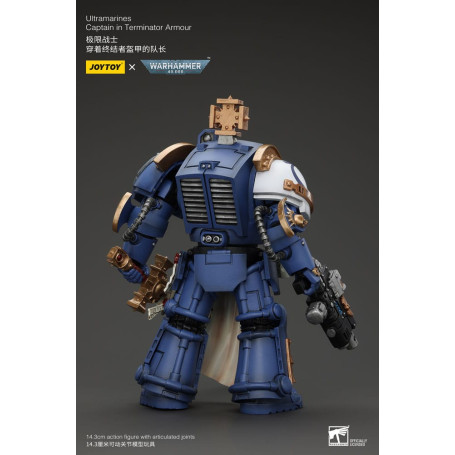 JoyToy - Space Marines - Ultramarines - Ultramarines Captain In Terminator Armour 1/18