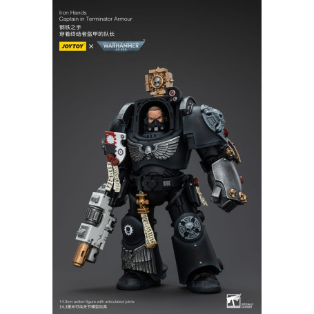 JoyToy Space Marines - Iron Hands - Captain in Terminator Armour - Warhammer 40K