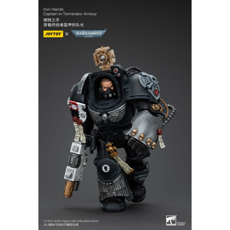 JoyToy Space Marines - Iron Hands - Captain in Terminator Armour - Warhammer 40K