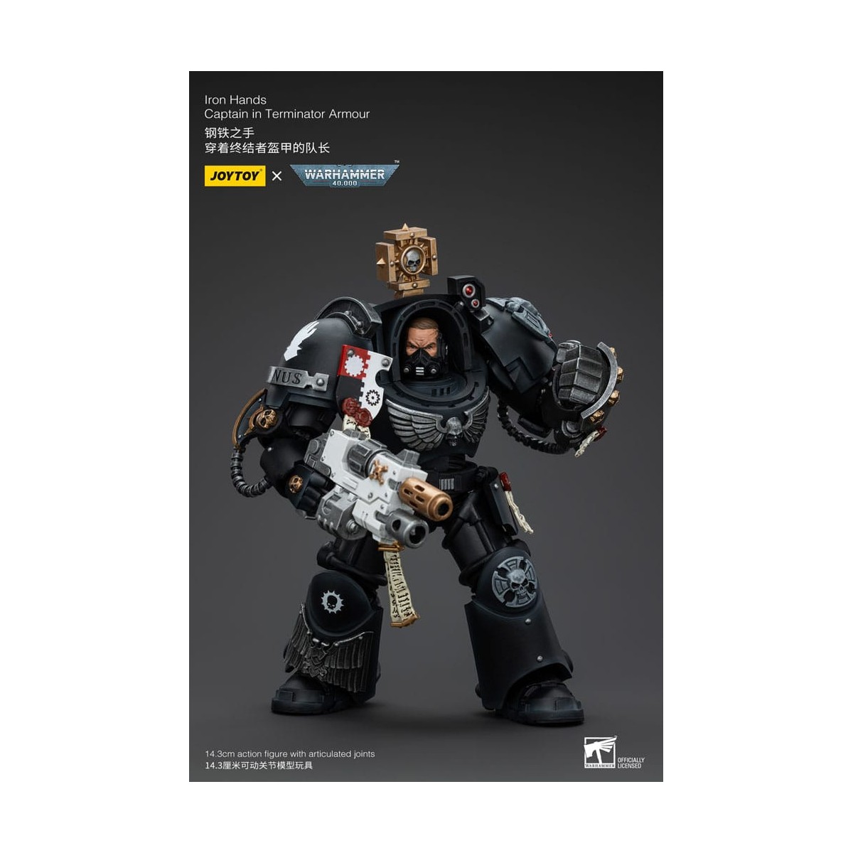 JoyToy Space Marines - Iron Hands - Captain in Terminator Armour - Warhammer 40K