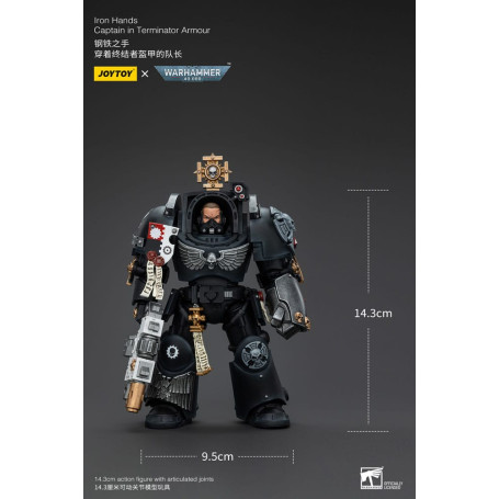 JoyToy Space Marines - Iron Hands - Captain in Terminator Armour - Warhammer 40K