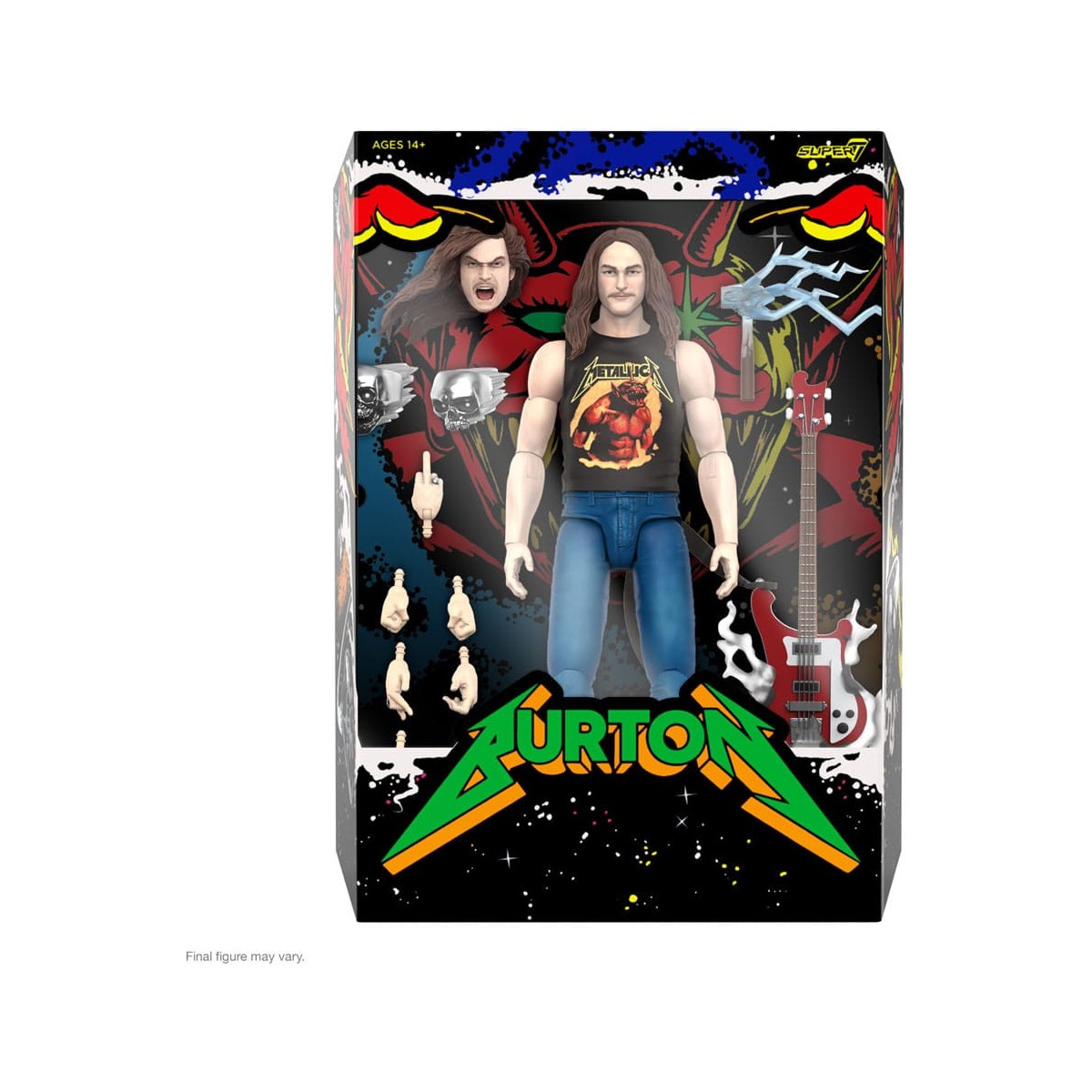 Super 7 - Metallica Wave 2 - Ultimates Cliff Burton "Superhero Poster