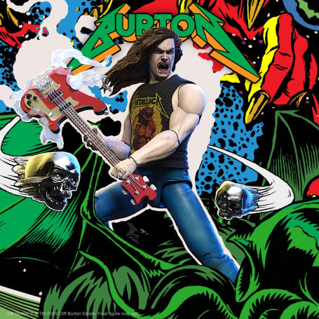 Super 7 - Metallica Wave 2 - Ultimates Cliff Burton "Superhero Poster