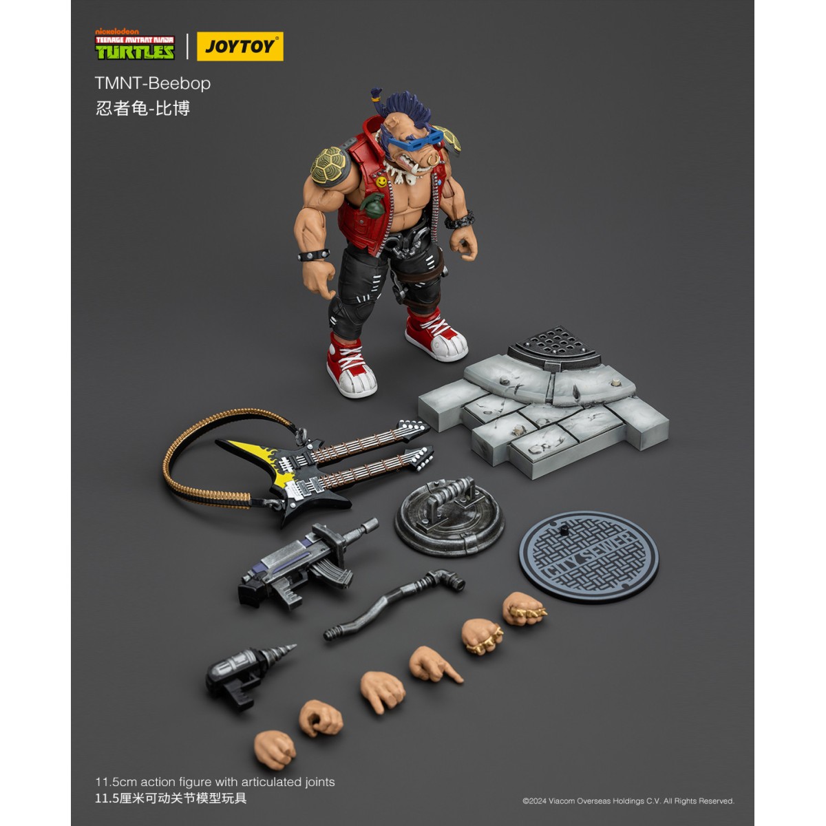 JoyToy TMNT - Bebop - Teenage Mutant Ninja Turtles 1/18