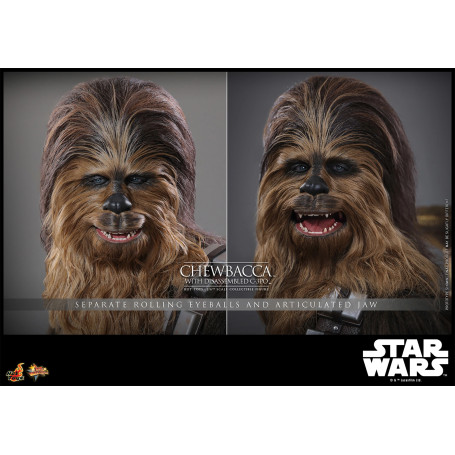 Hot toys Star Wars: Chewbacca with Disassembled C-3PO MMS 1/6 - The Empire Strikes Back