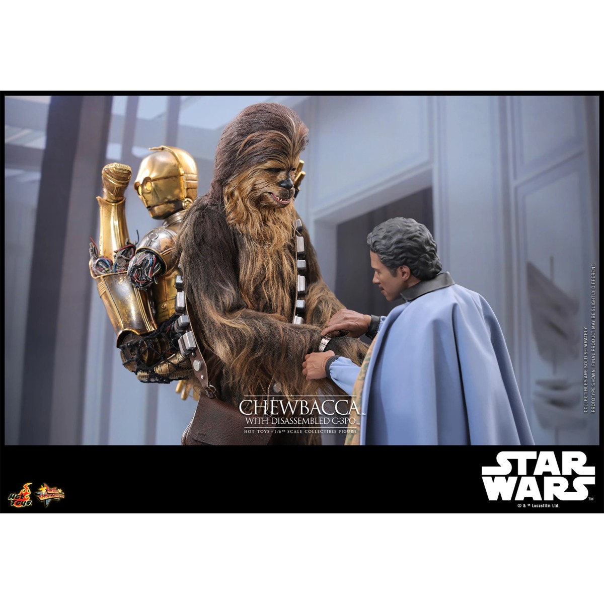 Hot toys Star Wars: Chewbacca with Disassembled C-3PO MMS 1/6 - The Empire Strikes Back