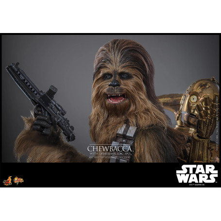 Hot toys Star Wars: Chewbacca with Disassembled C-3PO MMS 1/6 - The Empire Strikes Back