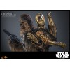Hot toys Star Wars: Chewbacca with Disassembled C-3PO MMS 1/6 - The Empire Strikes Back