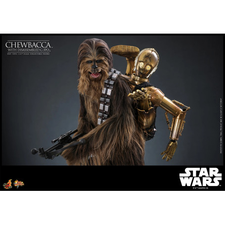 Hot toys Star Wars: Chewbacca with Disassembled C-3PO MMS 1/6 - The Empire Strikes Back
